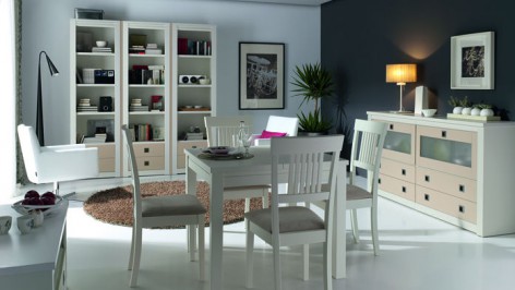 Comedor Blanco Mesa Extensible