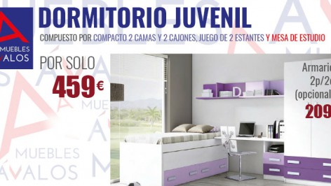Dormitorio juvenil niñas