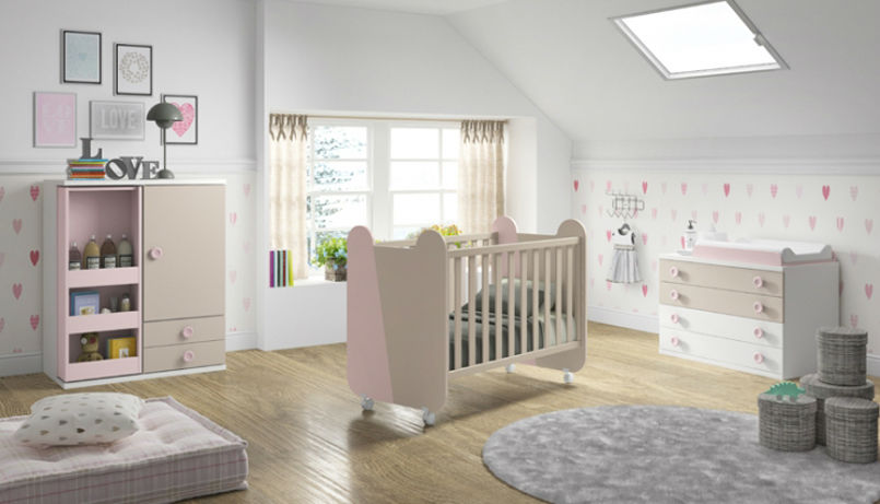 Habitaciones de bebé en color rosa